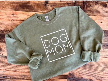 Dog Mom Sweatshirt Green